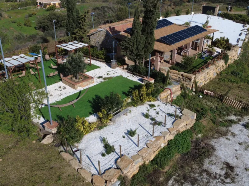 Country Estate in Mijas Costa: 14,000 m2 with newly planted olive trees, Sustainable Housing and Great Potential for Events