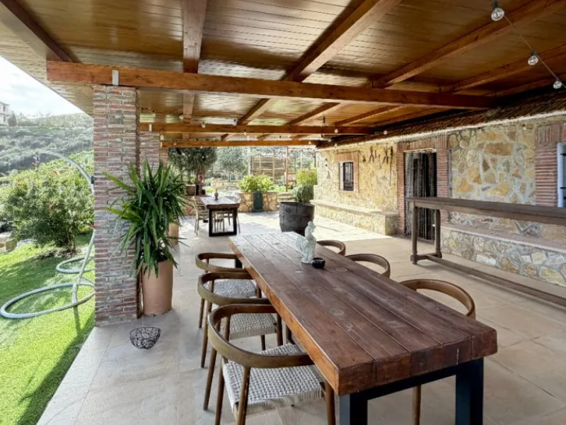 Country Estate in Mijas Costa: 14,000 m2 with newly planted olive trees, Sustainable Housing and Great Potential for Events