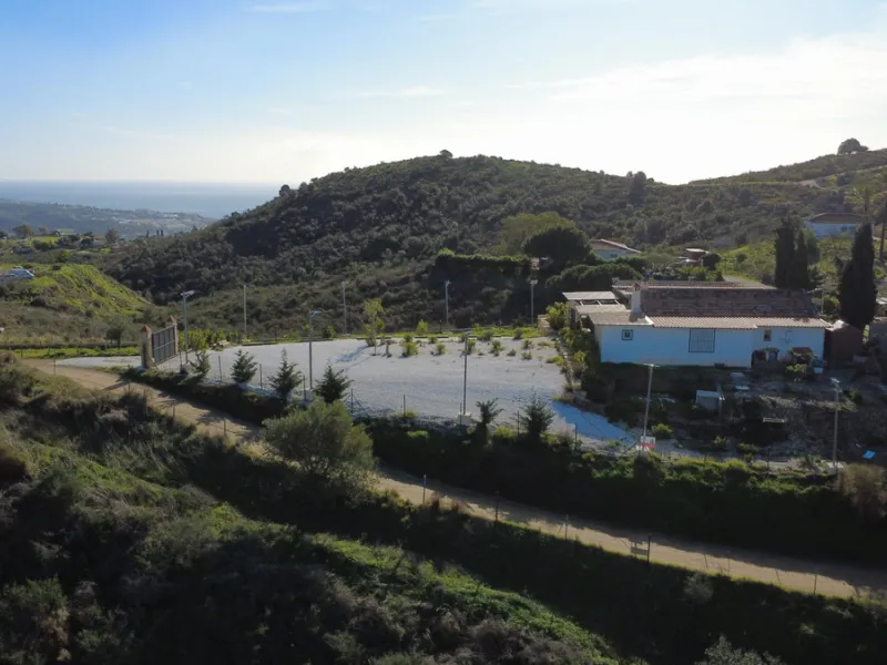 Country Estate in Mijas Costa: 14,000 m2 with newly planted olive trees, Sustainable Housing and Great Potential for Events