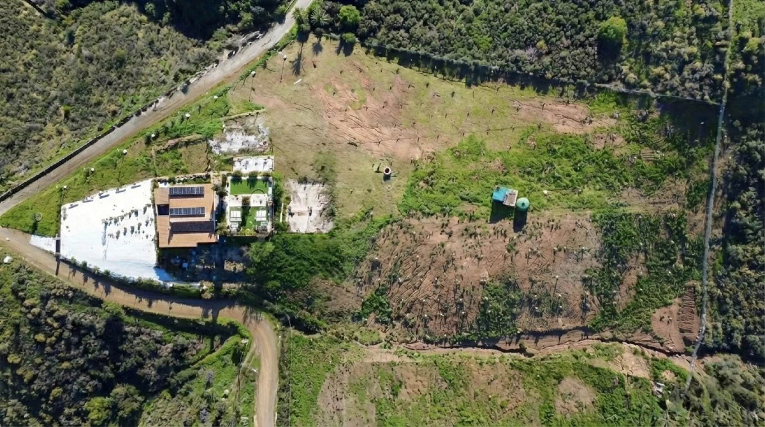 Country Estate in Mijas Costa: 14,000 m2 with newly planted olive trees, Sustainable Housing and Great Potential for Events