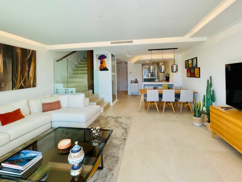 Rare opportunity: Luxurious townhouse with modern glass lift in La Cala Golf Resort.