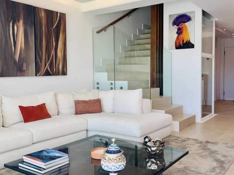 Rare opportunity: Luxurious townhouse with modern glass lift in La Cala Golf Resort.