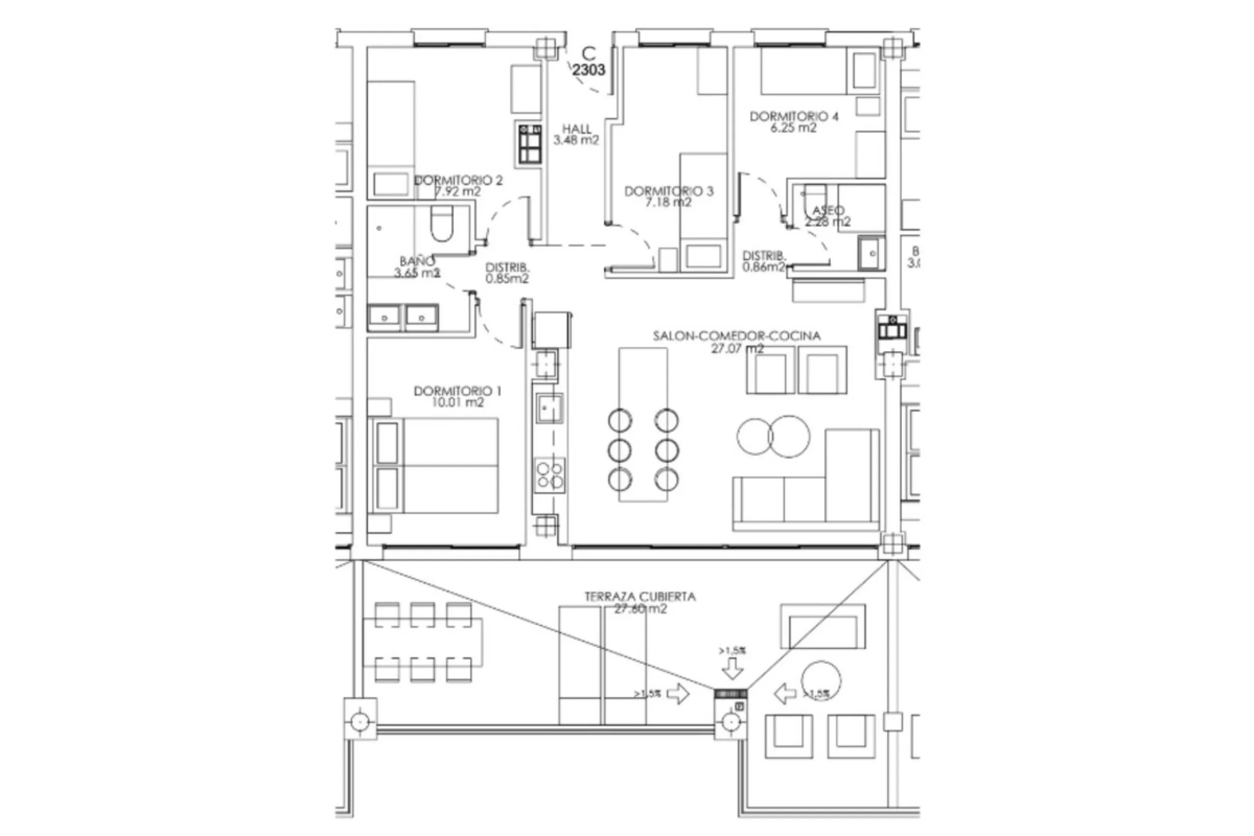Apartment - Middle Floor Apartment в продаже в Mijas, Málaga. В доме 4 спален и 2 ванных комнат. Площадь дома 80 м²