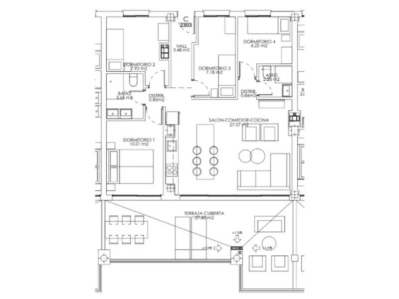 Apartment - Middle Floor Apartment в продаже в Mijas, Málaga. В доме 4 спален и 2 ванных комнат. Площадь дома 80 м²