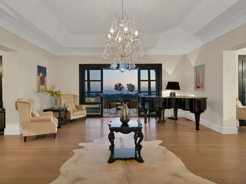 A stunning 5 bedroom Andalusían-inspired villa with panoramic sea and mountain views, Monte Mayor, Benahavís