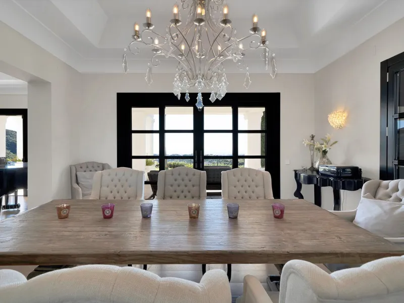 A stunning 5 bedroom Andalusían-inspired villa with panoramic sea and mountain views, Monte Mayor, Benahavís