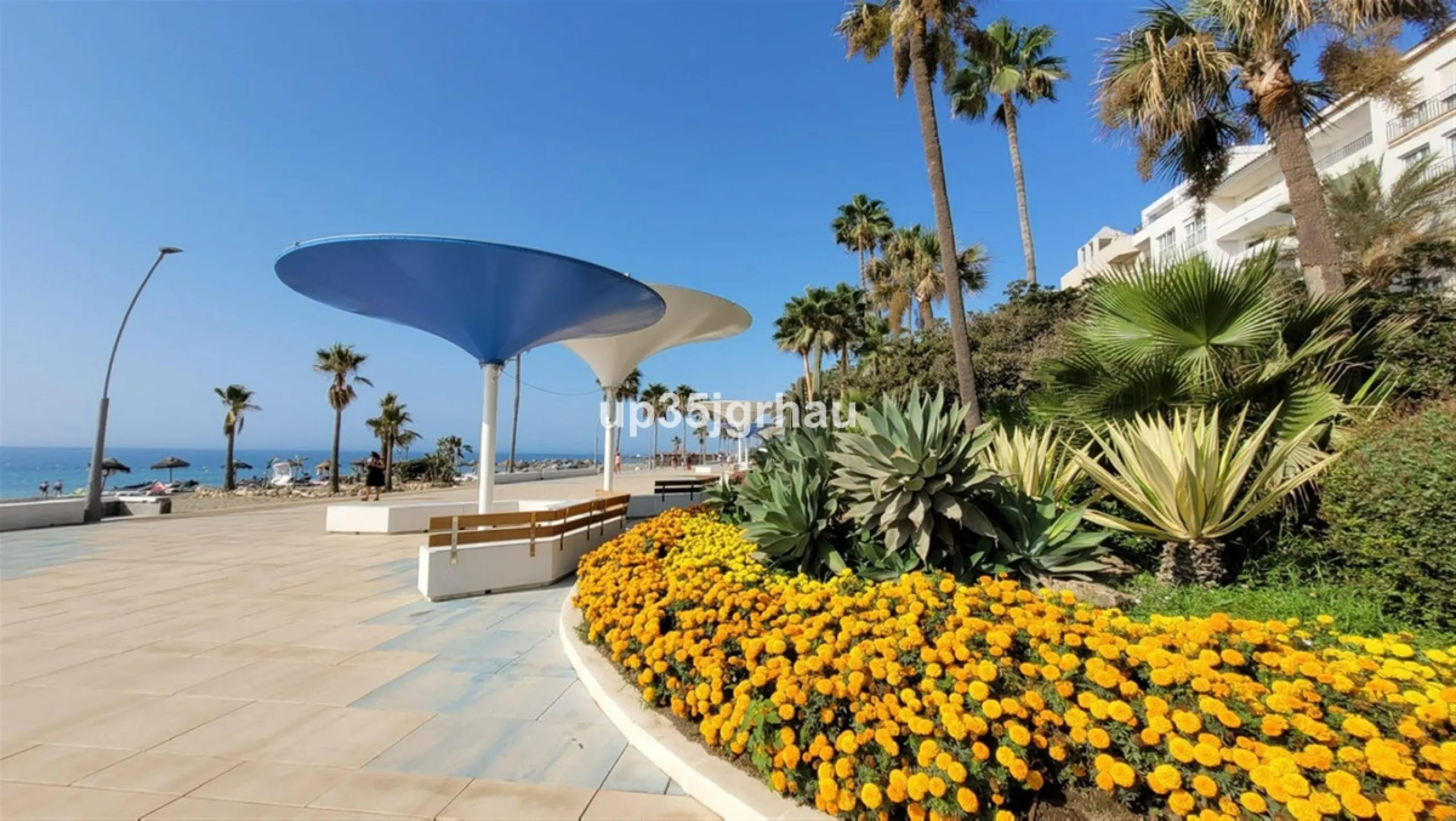 Studio in the center of Estepona, 50 meters from the beach, in a quiet alley on the first floor.