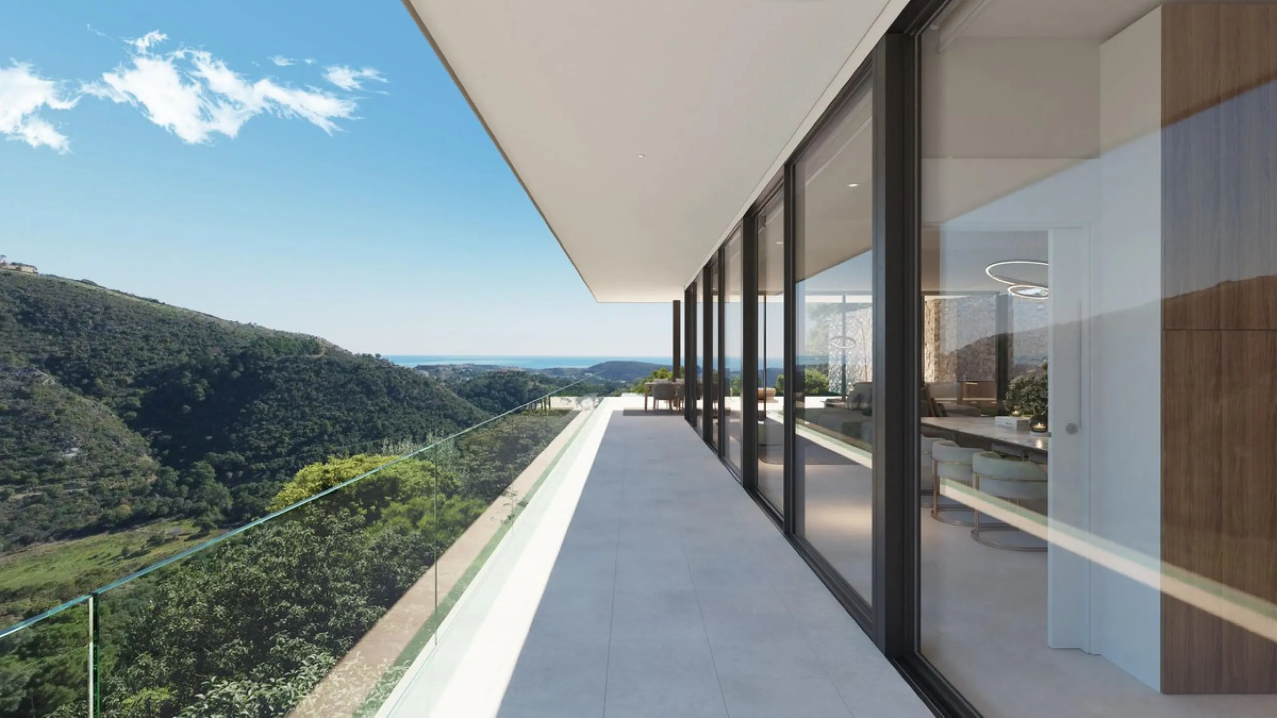 Horizon 1 is the first of a truly remarkable collection of contemporary villas from renowned Belgian architect, Gie Wollaert, already responsible for the design of some of the finest properties on the Costa del Sol. This ´hanging house´ will be built into