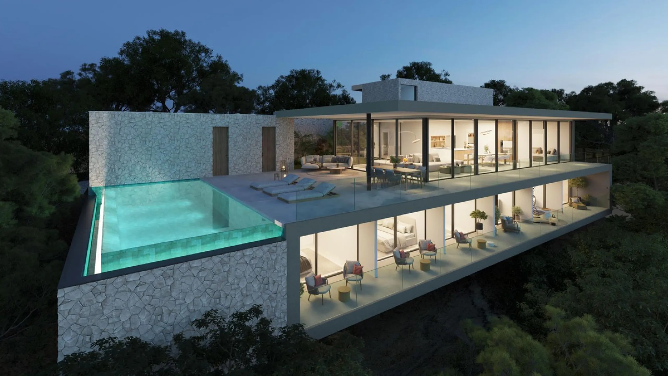 Horizon 1 is the first of a truly remarkable collection of contemporary villas from renowned Belgian architect, Gie Wollaert, already responsible for the design of some of the finest properties on the Costa del Sol. This ´hanging house´ will be built into
