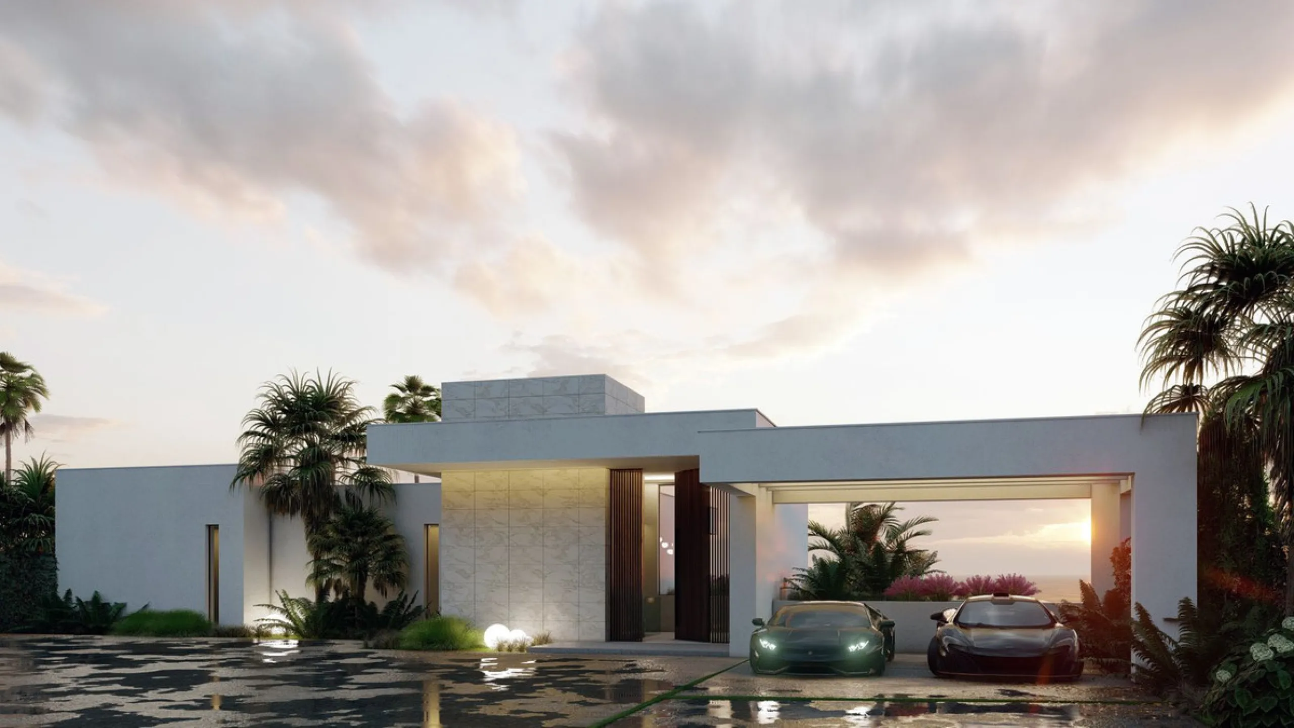 Spacious plot in a gated community of Puerta Del Almendro with an approved project and building license for the construction of three unique villas, designed by one of the most renowned architects on the Costa del Sol.