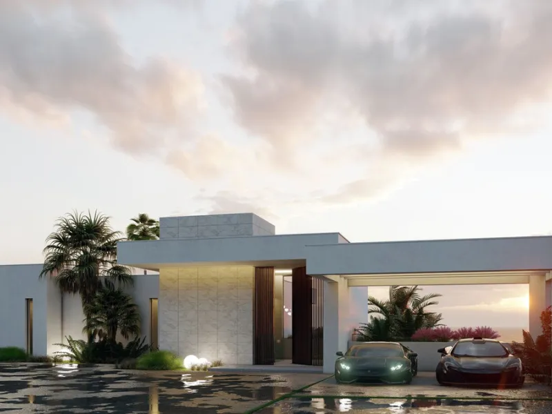 Spacious plot in a gated community of Puerta Del Almendro with an approved project and building license for the construction of three unique villas, designed by one of the most renowned architects on the Costa del Sol.