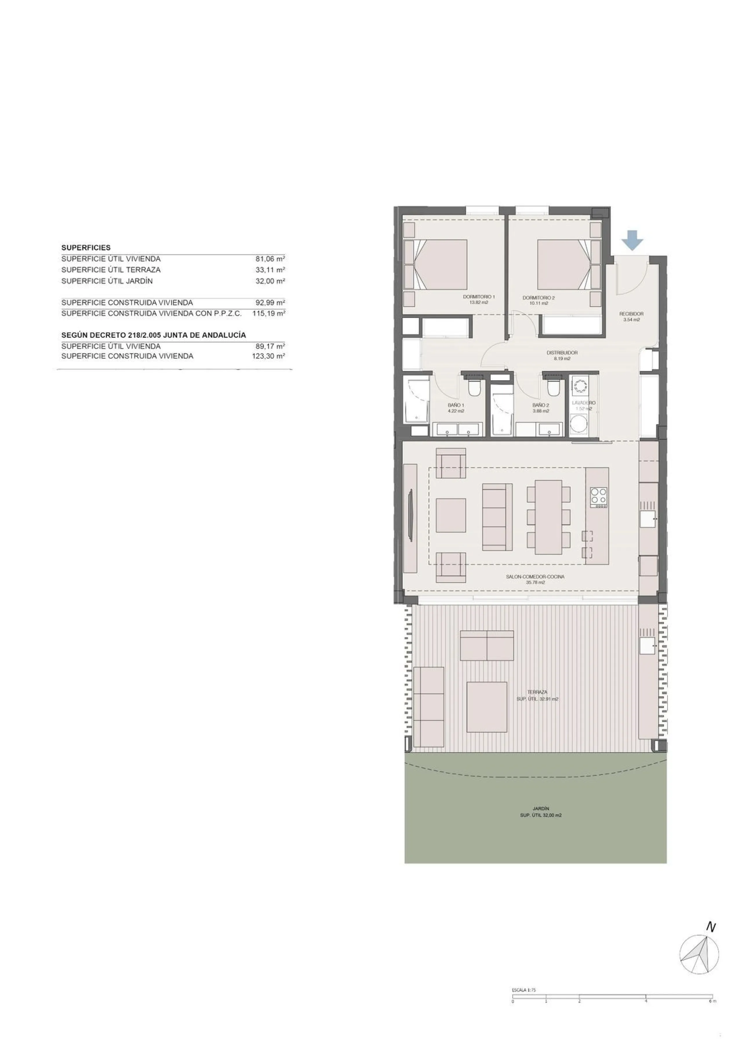 Exclusive ground floor apartment with private garden located in a modern resort-style residential complex in Cancelada, on the prestigious New  Milla de Oro (**Estepona**).