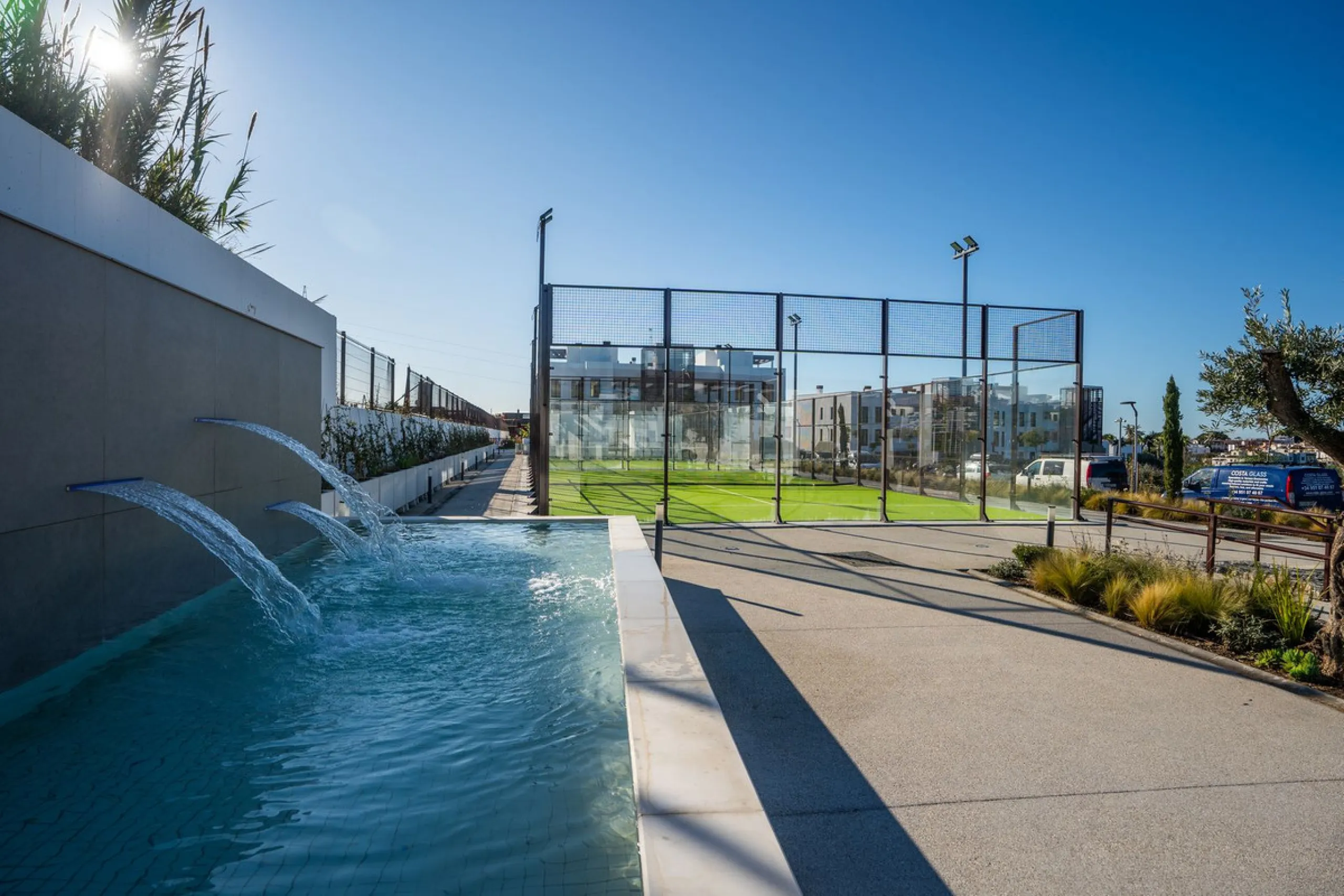 Exclusive ground floor apartment with private garden located in a modern resort-style residential complex in Cancelada, on the prestigious New  Milla de Oro (**Estepona**).