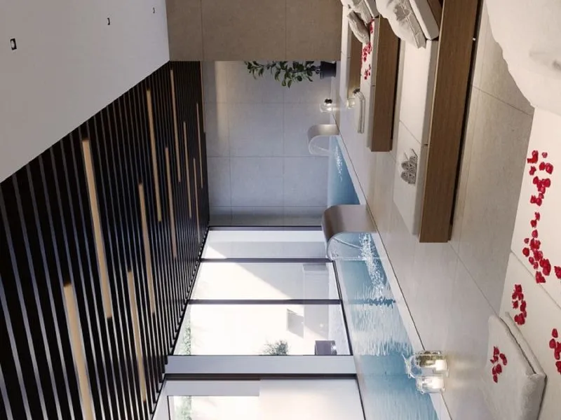 Exclusive ground floor apartment with private garden located in a modern resort-style residential complex in Cancelada, on the prestigious New  Milla de Oro (**Estepona**).