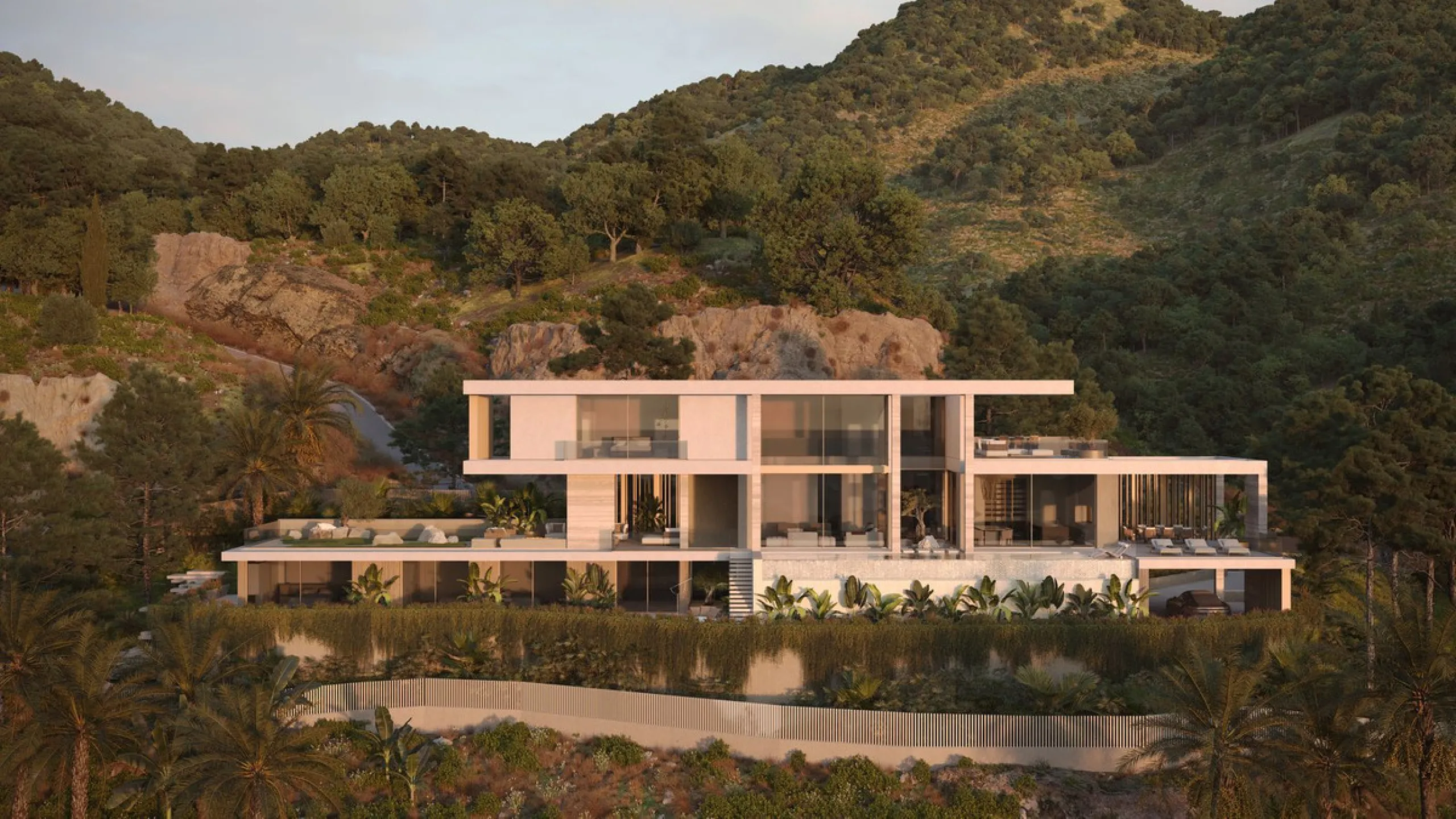 Set within the exclusive gated community of Montemayor, this unfurnished contemporary villa is offered for sale off-plan and currently under construction, with completion scheduled for September 2026. Designed to combine modern architecture with its natur