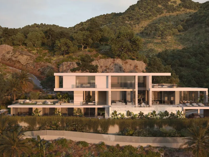 Set within the exclusive gated community of Montemayor, this unfurnished contemporary villa is offered for sale off-plan and currently under construction, with completion scheduled for September 2026. Designed to combine modern architecture with its natur