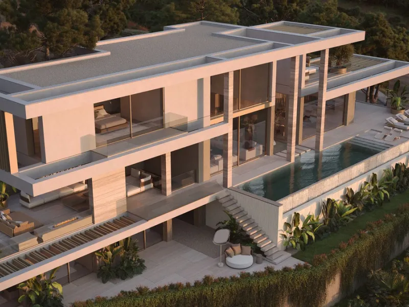 Set within the exclusive gated community of Montemayor, this unfurnished contemporary villa is offered for sale off-plan and currently under construction, with completion scheduled for September 2026. Designed to combine modern architecture with its natur
