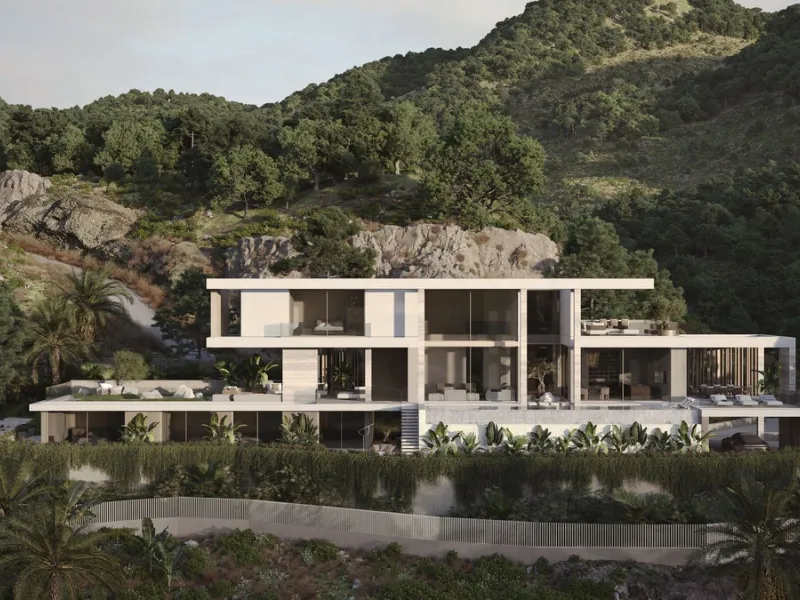 Set within the exclusive gated community of Montemayor, this unfurnished contemporary villa is offered for sale off-plan and currently under construction, with completion scheduled for September 2026. Designed to combine modern architecture with its natur