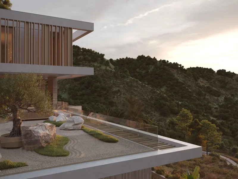 Set within the exclusive gated community of Montemayor, this unfurnished contemporary villa is offered for sale off-plan and currently under construction, with completion scheduled for September 2026. Designed to combine modern architecture with its natur
