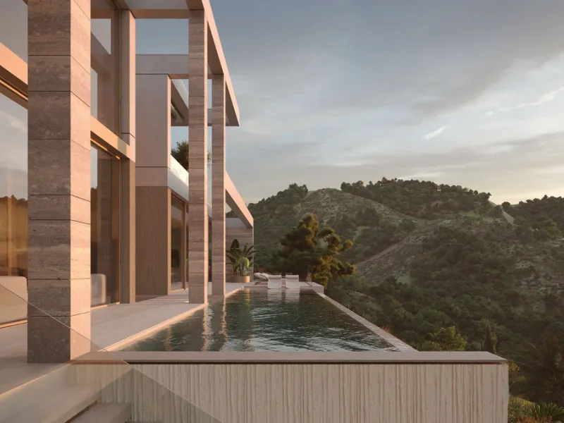 Set within the exclusive gated community of Montemayor, this unfurnished contemporary villa is offered for sale off-plan and currently under construction, with completion scheduled for September 2026. Designed to combine modern architecture with its natur