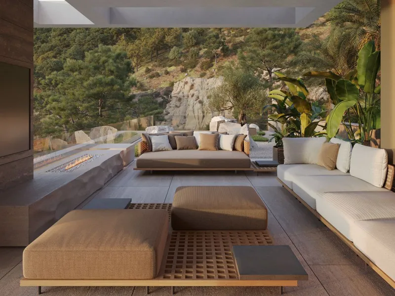 Set within the exclusive gated community of Montemayor, this unfurnished contemporary villa is offered for sale off-plan and currently under construction, with completion scheduled for September 2026. Designed to combine modern architecture with its natur