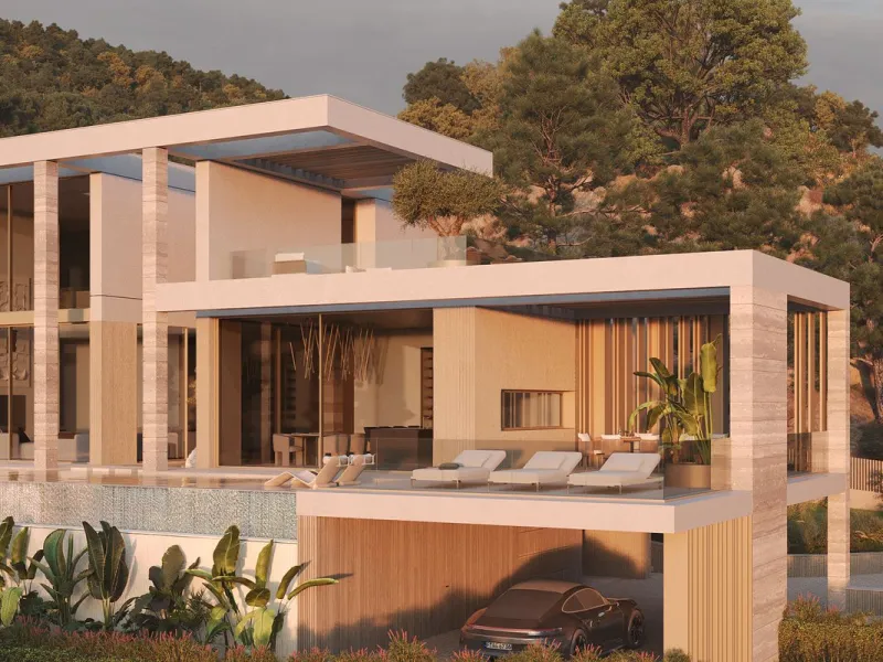 Set within the exclusive gated community of Montemayor, this unfurnished contemporary villa is offered for sale off-plan and currently under construction, with completion scheduled for September 2026. Designed to combine modern architecture with its natur
