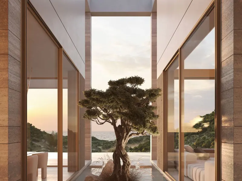 Set within the exclusive gated community of Montemayor, this unfurnished contemporary villa is offered for sale off-plan and currently under construction, with completion scheduled for September 2026. Designed to combine modern architecture with its natur