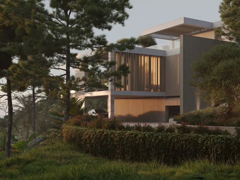 Set within the exclusive gated community of Montemayor, this unfurnished contemporary villa is offered for sale off-plan and currently under construction, with completion scheduled for September 2026. Designed to combine modern architecture with its natur