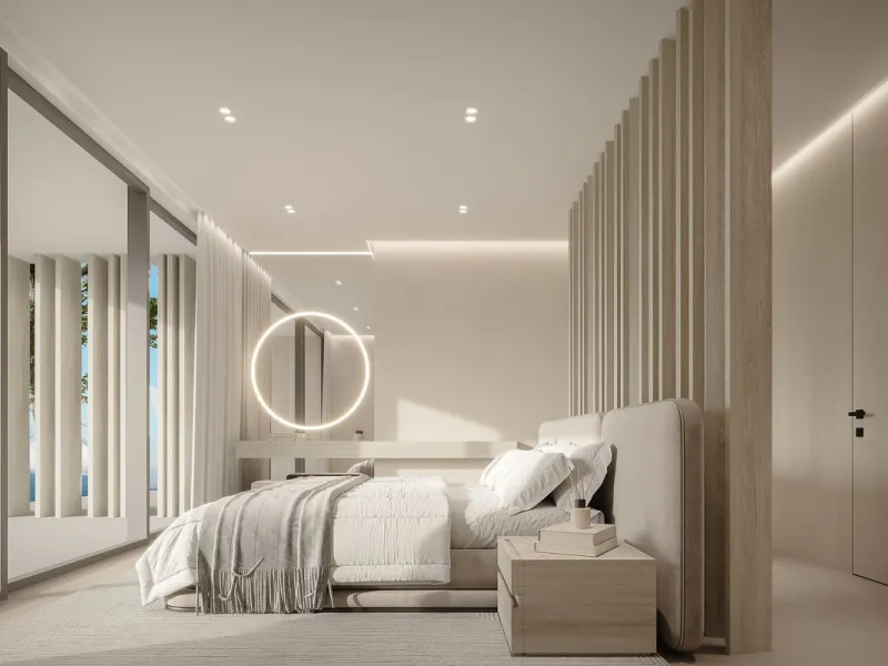 Set within the exclusive gated community of Montemayor, this unfurnished contemporary villa is offered for sale off-plan and currently under construction, with completion scheduled for September 2026. Designed to combine modern architecture with its natur