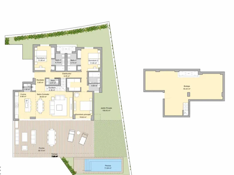 Apartment located in the prestigious Santa Clara Homes development, this exceptional garden duplex  apartment offers a rare combination of generous indoor - outdoor living, contrmporary desygn and complete privacy. Resales from Owner.