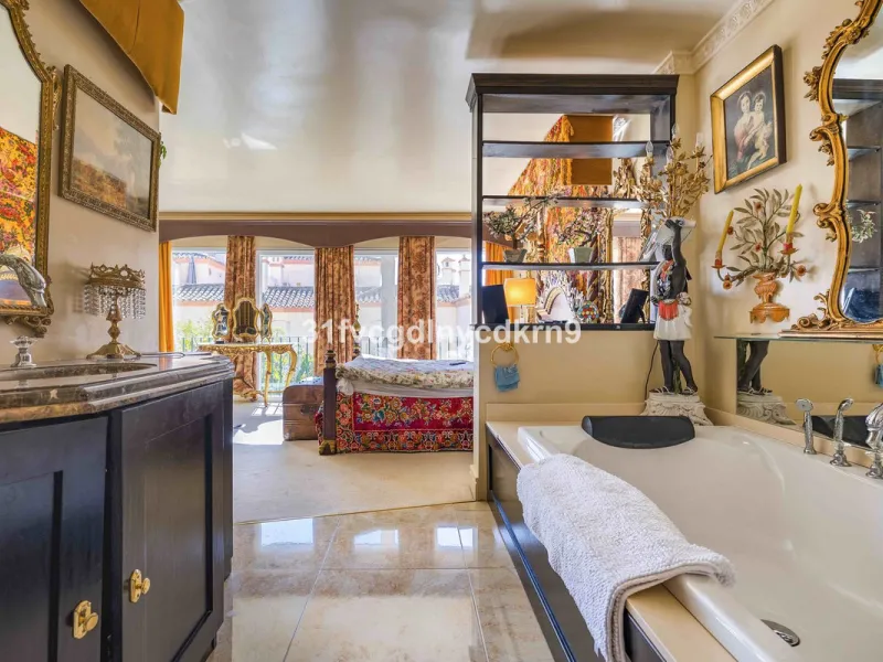 Presenting an exceptional duplex sanctuary nestled within the prestigious Belgravia complex, mere steps from Estepona's vibrant harbor and sun-kissed shores. Originally conceived as separate ground-floor and mezzanine units, this residence has been master