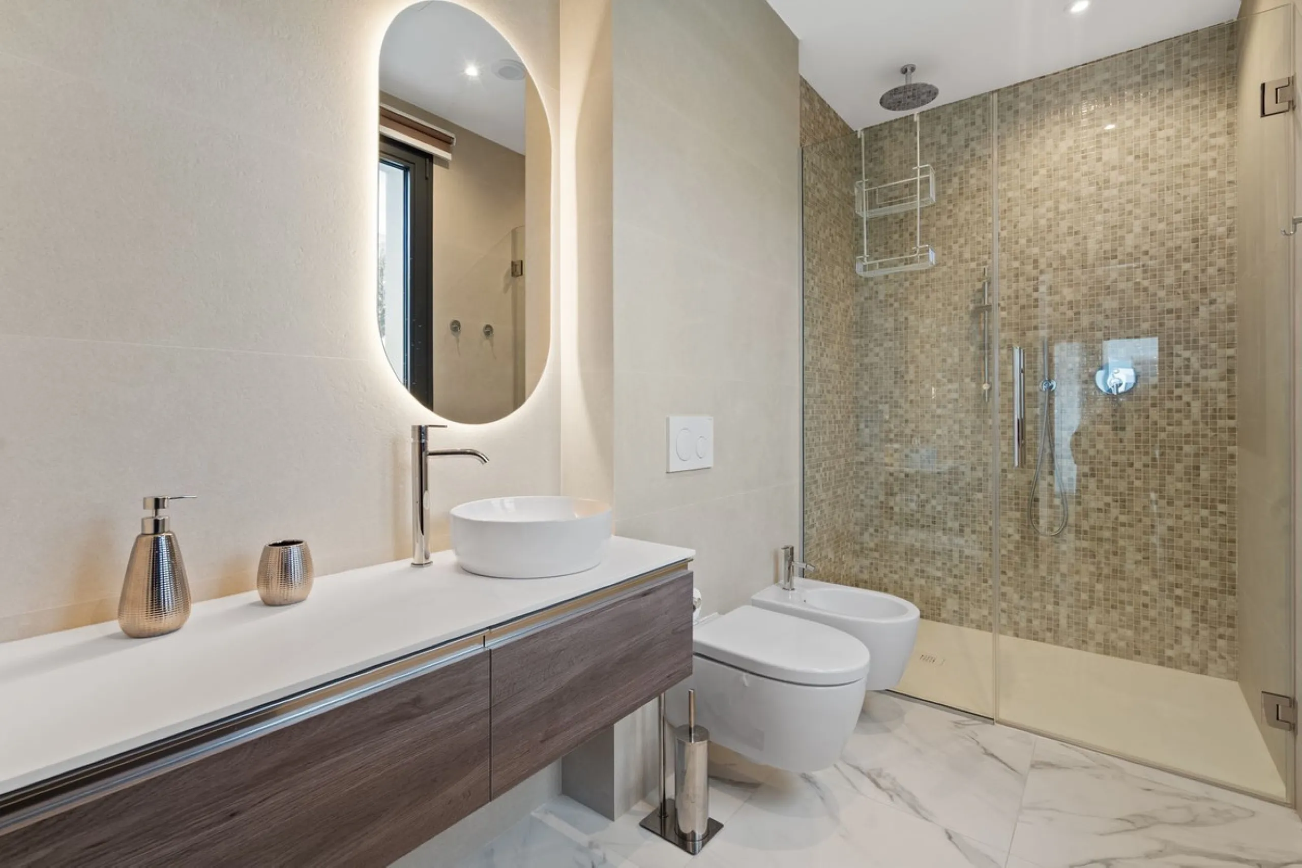 Contemporary luxury villa with sea and golf views for sale between Marbella and Estepona