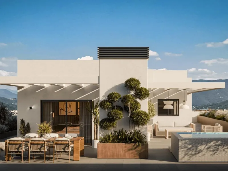 Modern New Apartments with Rooftop Amenities in Las Mesas Estepona& & Prime Location in One of Estepona Most Promising Areas& This exclusive new residential development is located in Las Mesas, one of the fastest growing and most desirable areas 