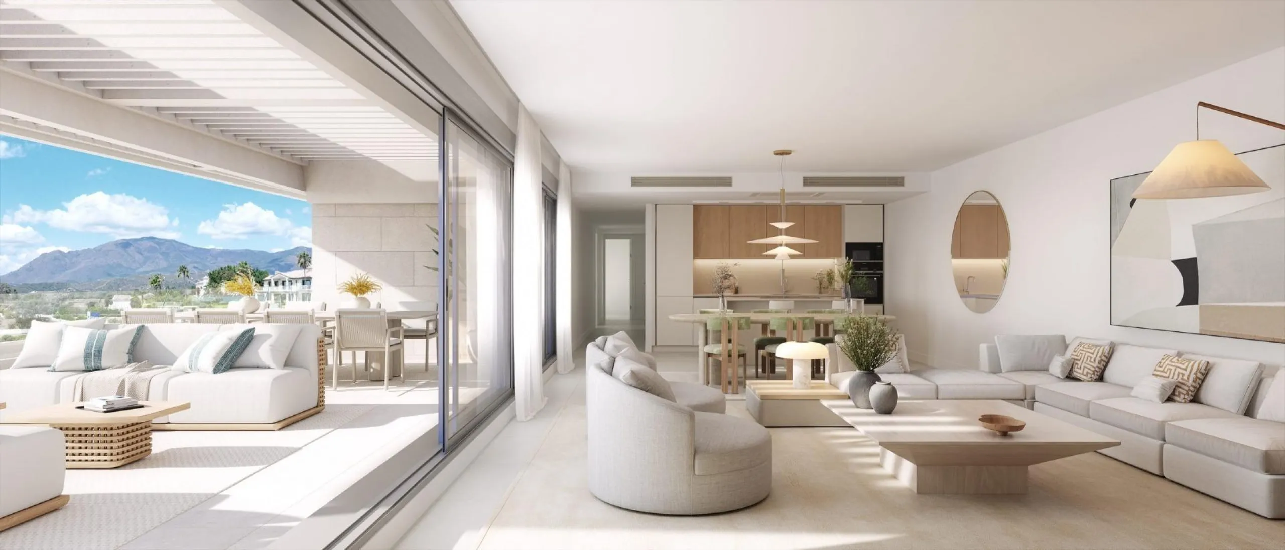 Modern New Build Apartments in Selwo Estepona Near the Beach and Golf& & Exclusive Location in Selwo Estepona& Discover this new residential development in the heart of Selwo, Estepona, next to La Resina Golf Club. Set in an elevated position ove