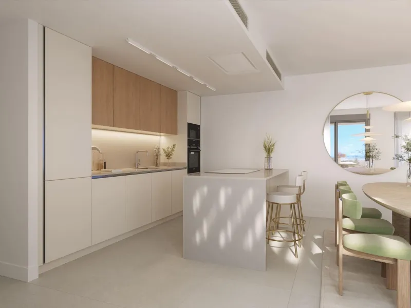 Modern New Build Apartments in Selwo Estepona Near the Beach and Golf& & Exclusive Location in Selwo Estepona& Discover this new residential development in the heart of Selwo, Estepona, next to La Resina Golf Club. Set in an elevated position ove