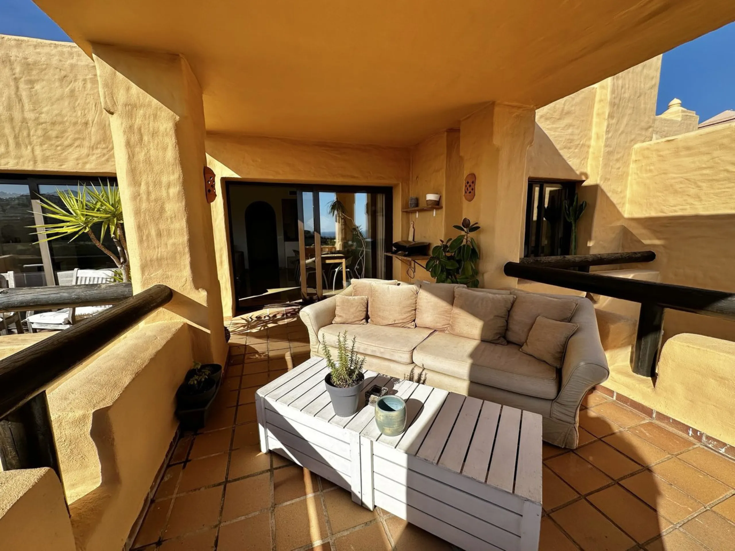Stunning refurbished corner penthouse for sale in Coto Real La Duquesa, offering a rare opportunity to own a luxury three bedroom penthouse on the Costa del Sol. This exceptional property features panoramic sea views and golf views, making it an ideal cho