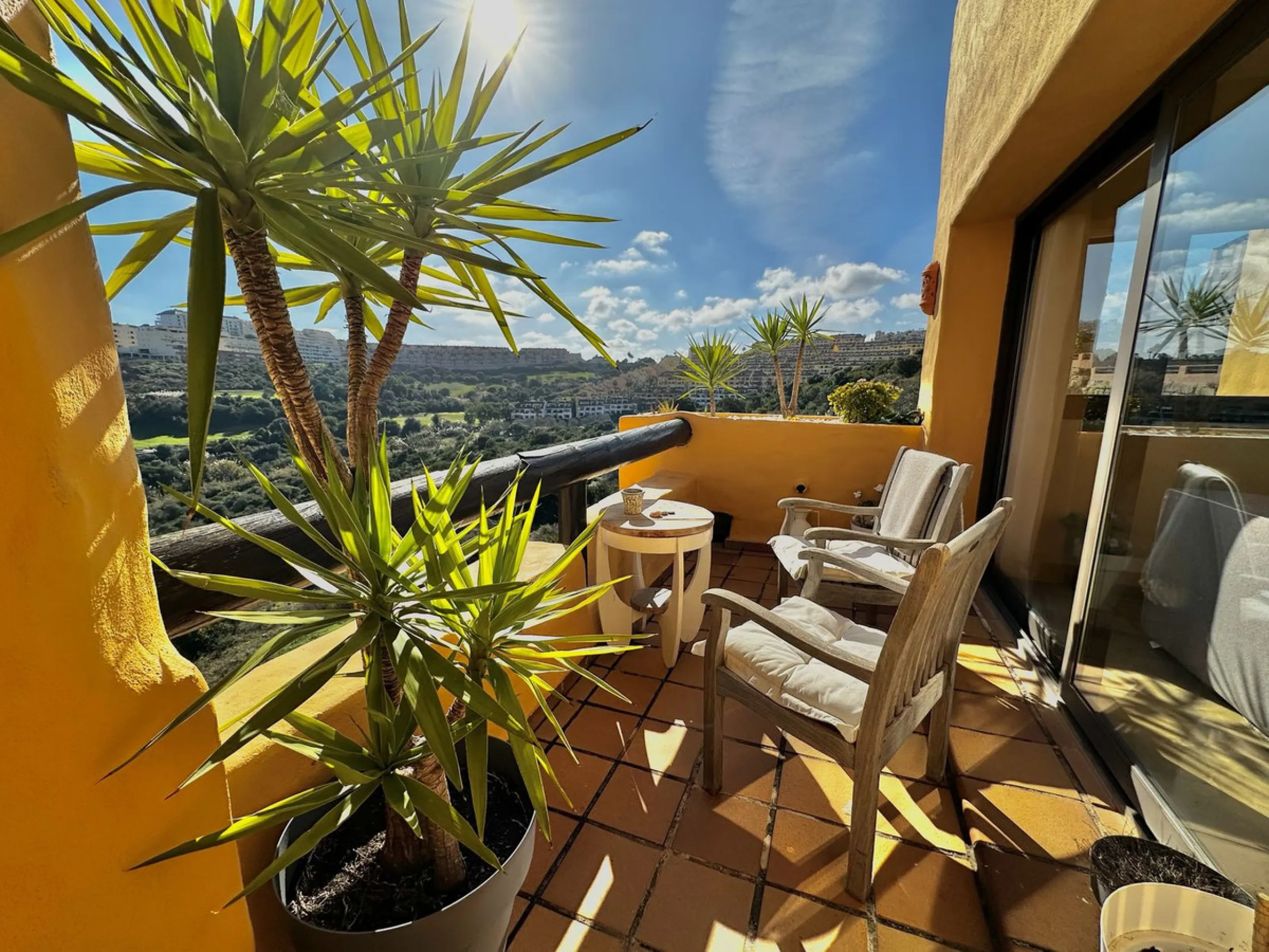 Stunning refurbished corner penthouse for sale in Coto Real La Duquesa, offering a rare opportunity to own a luxury three bedroom penthouse on the Costa del Sol. This exceptional property features panoramic sea views and golf views, making it an ideal cho