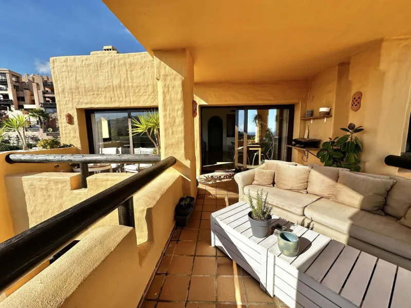 Stunning refurbished corner penthouse for sale in Coto Real La Duquesa, offering a rare opportunity to own a luxury three bedroom penthouse on the Costa del Sol. This exceptional property features panoramic sea views and golf views, making it an ideal cho