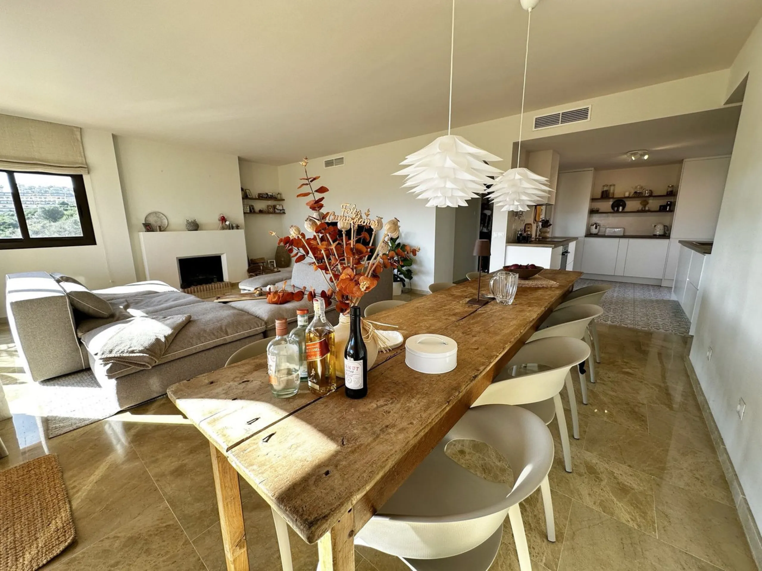 Stunning refurbished corner penthouse for sale in Coto Real La Duquesa, offering a rare opportunity to own a luxury three bedroom penthouse on the Costa del Sol. This exceptional property features panoramic sea views and golf views, making it an ideal cho
