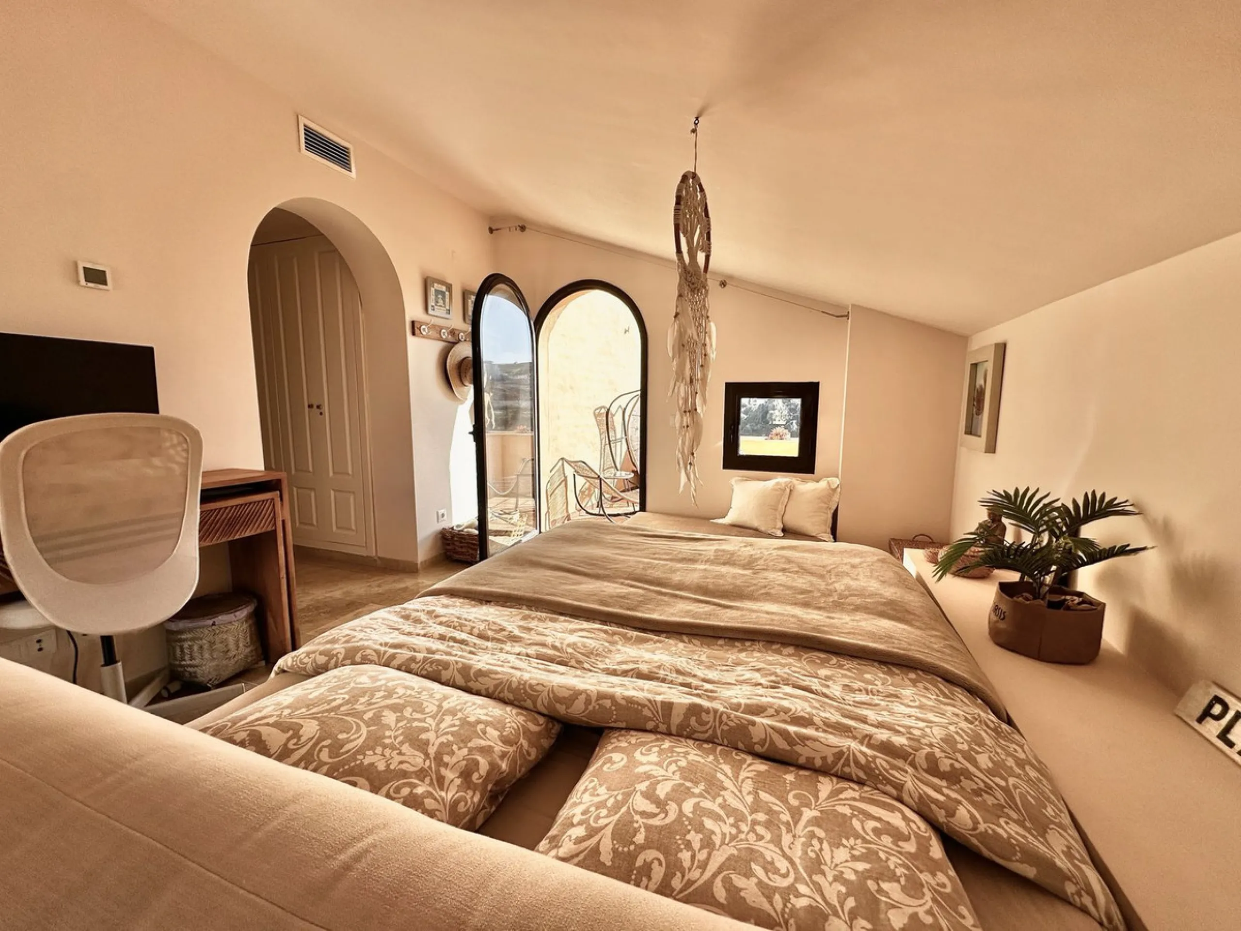 Stunning refurbished corner penthouse for sale in Coto Real La Duquesa, offering a rare opportunity to own a luxury three bedroom penthouse on the Costa del Sol. This exceptional property features panoramic sea views and golf views, making it an ideal cho