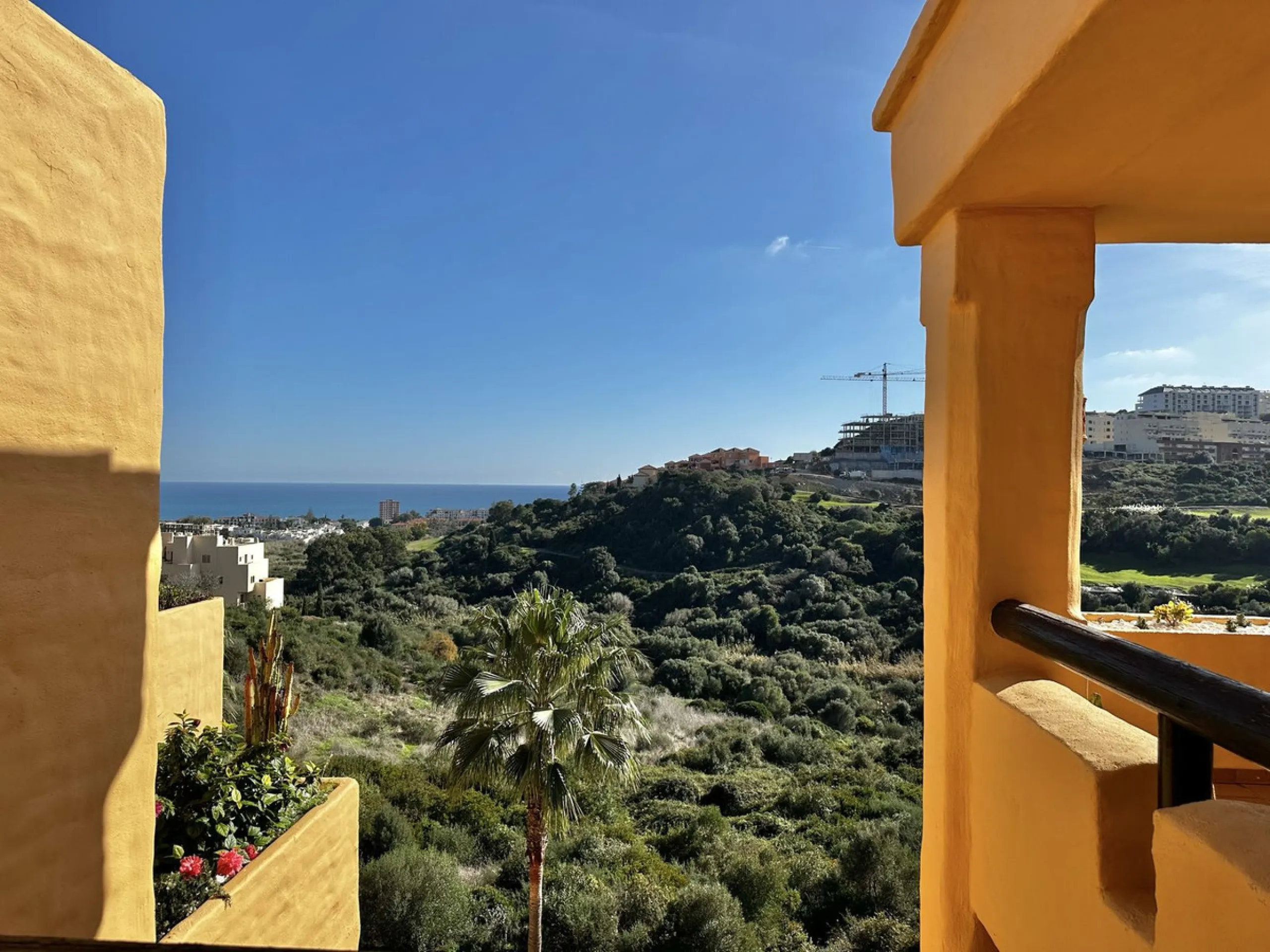 Stunning refurbished corner penthouse for sale in Coto Real La Duquesa, offering a rare opportunity to own a luxury three bedroom penthouse on the Costa del Sol. This exceptional property features panoramic sea views and golf views, making it an ideal cho