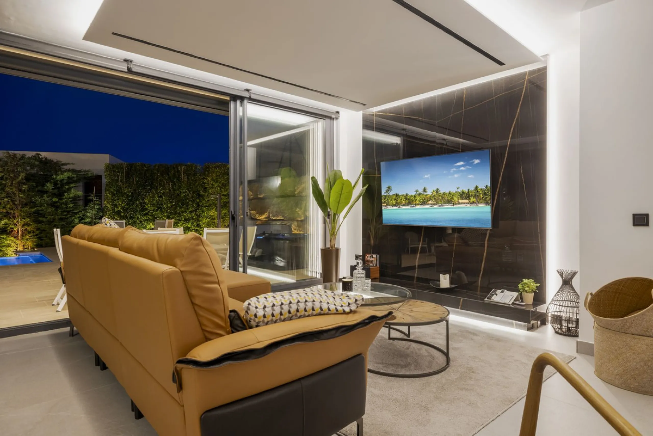 For Sale – Villa Yara | Contemporary villa in Mijas with cinema room, sauna, pool & mountain views..