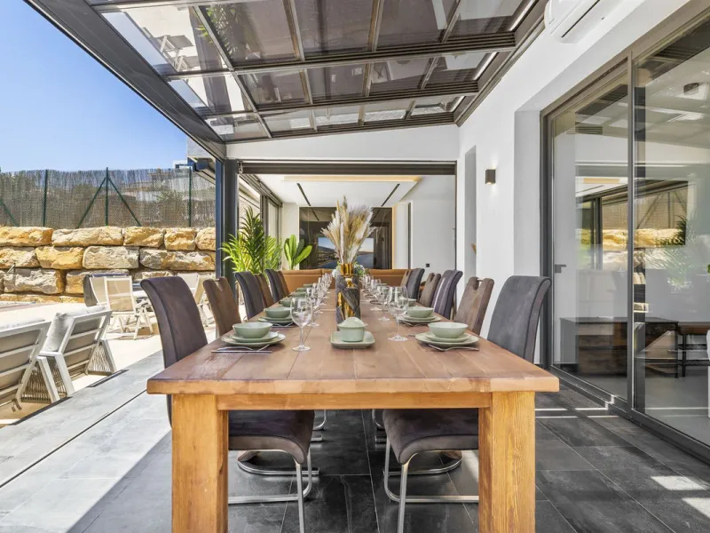 For Sale – Villa Yara | Contemporary villa in Mijas with cinema room, sauna, pool & mountain views..