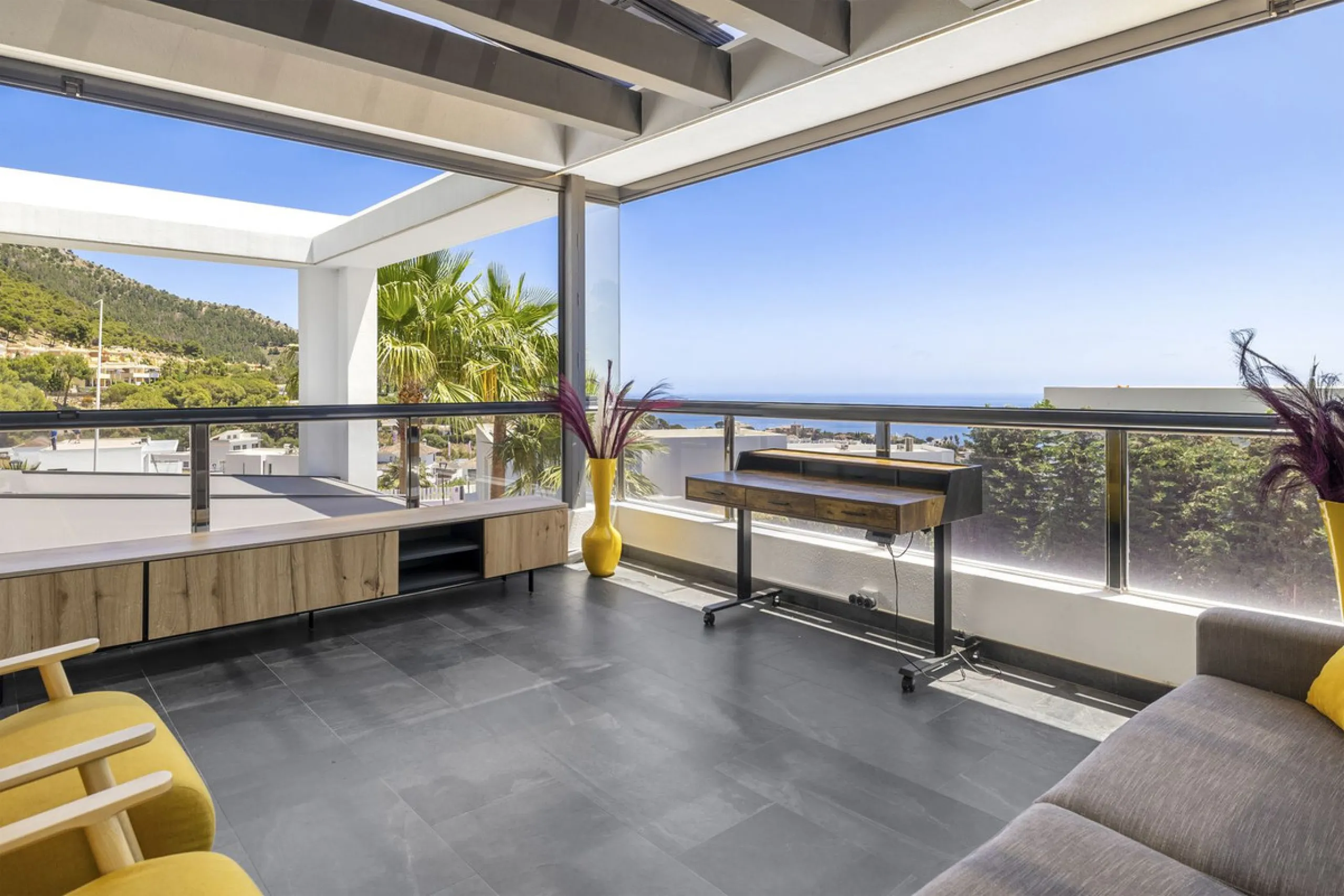 For Sale – Villa Yara | Contemporary villa in Mijas with cinema room, sauna, pool & mountain views..