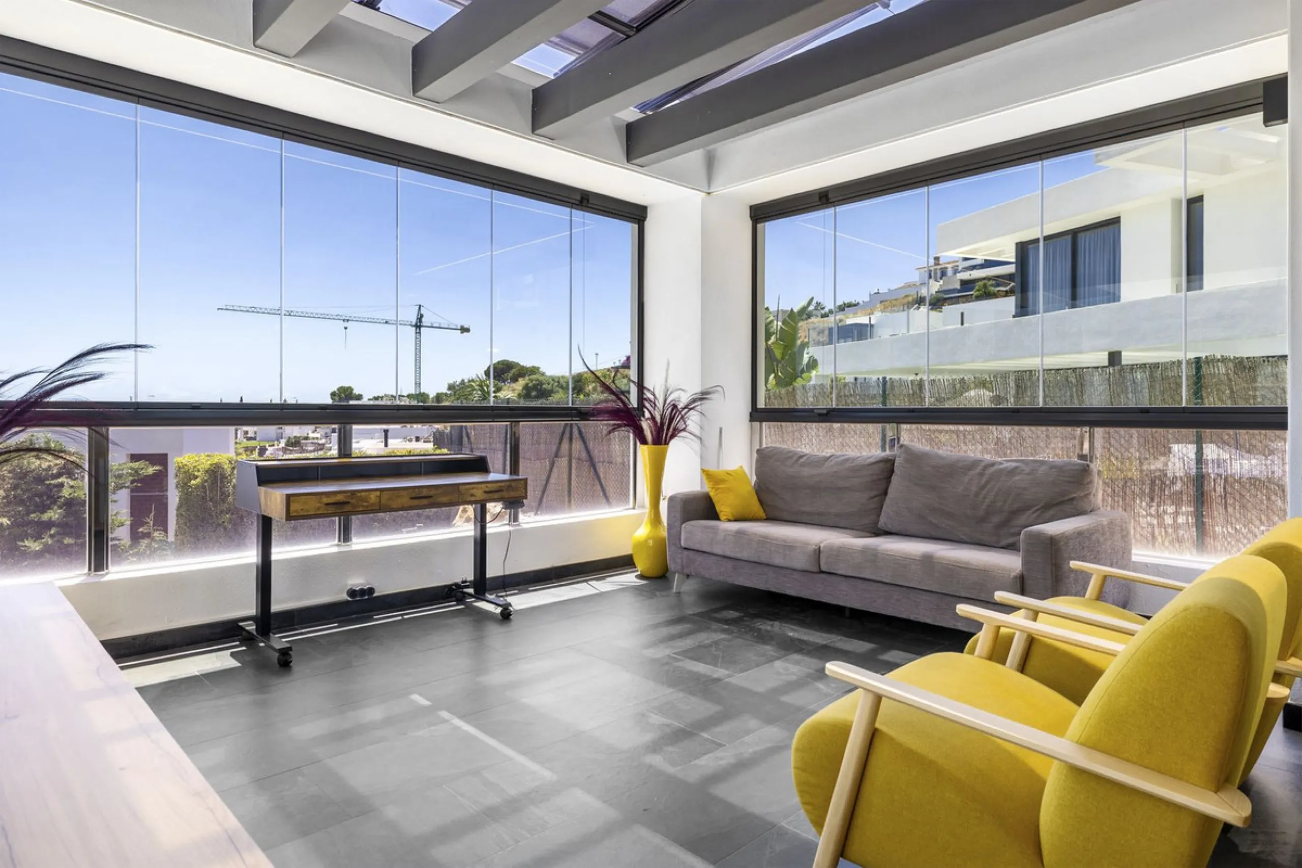 For Sale – Villa Yara | Contemporary villa in Mijas with cinema room, sauna, pool & mountain views..