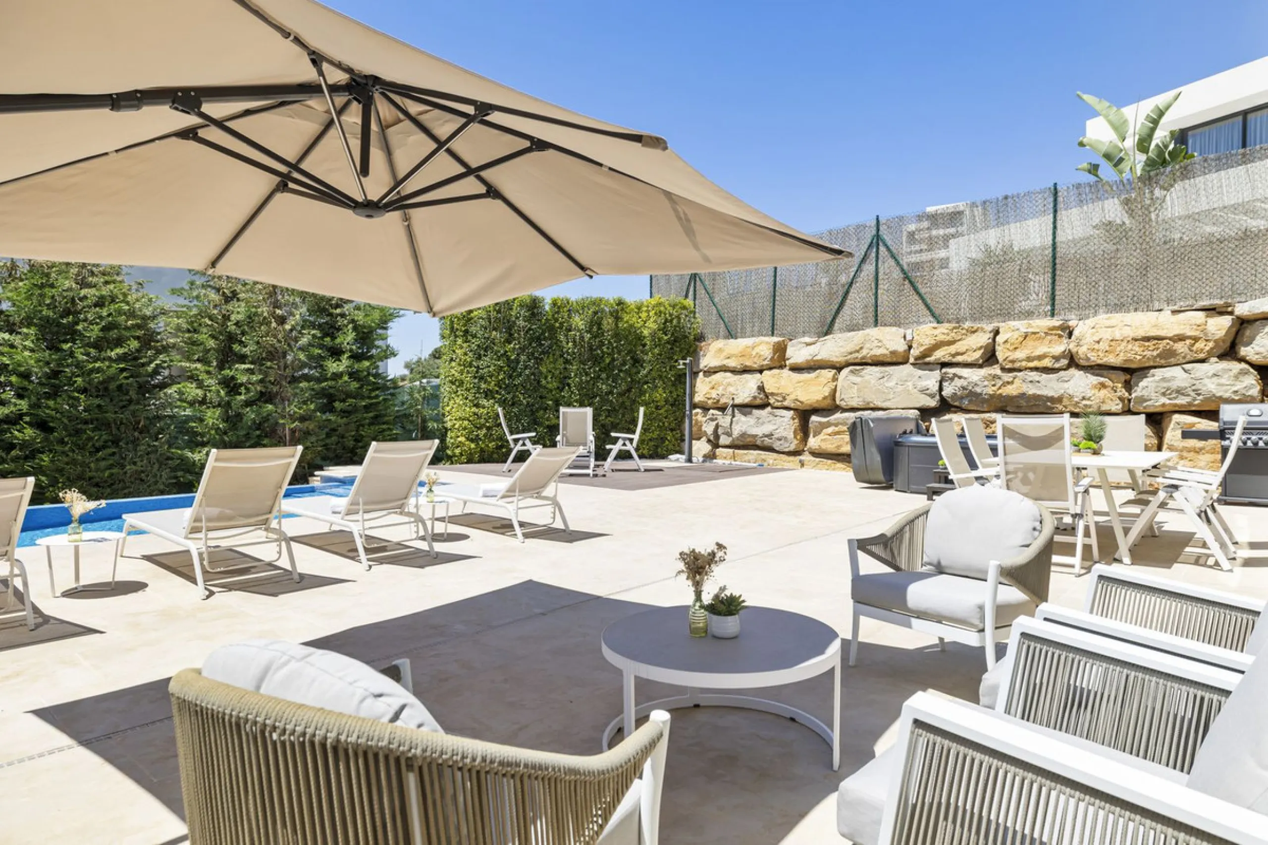 For Sale – Villa Yara | Contemporary villa in Mijas with cinema room, sauna, pool & mountain views..