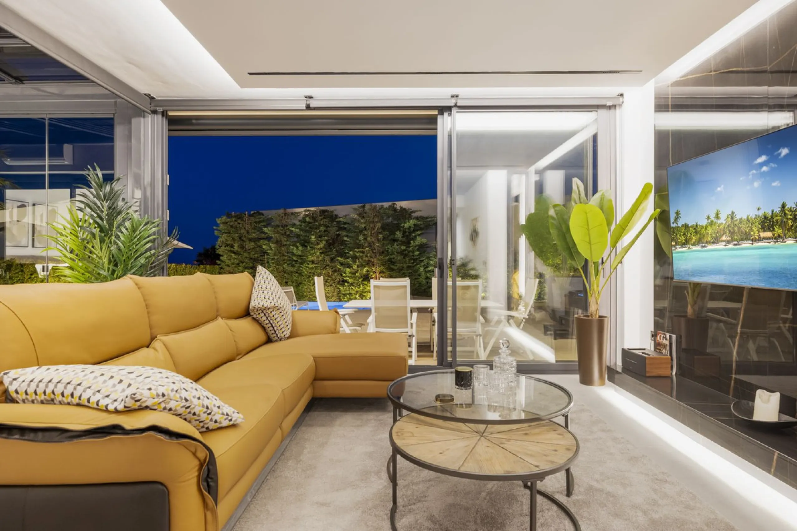 For Sale – Villa Yara | Contemporary villa in Mijas with cinema room, sauna, pool & mountain views..