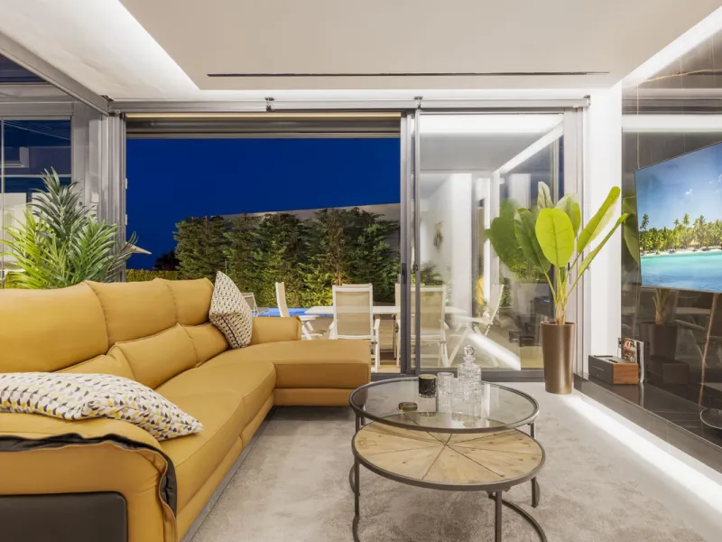 For Sale – Villa Yara | Contemporary villa in Mijas with cinema room, sauna, pool & mountain views..