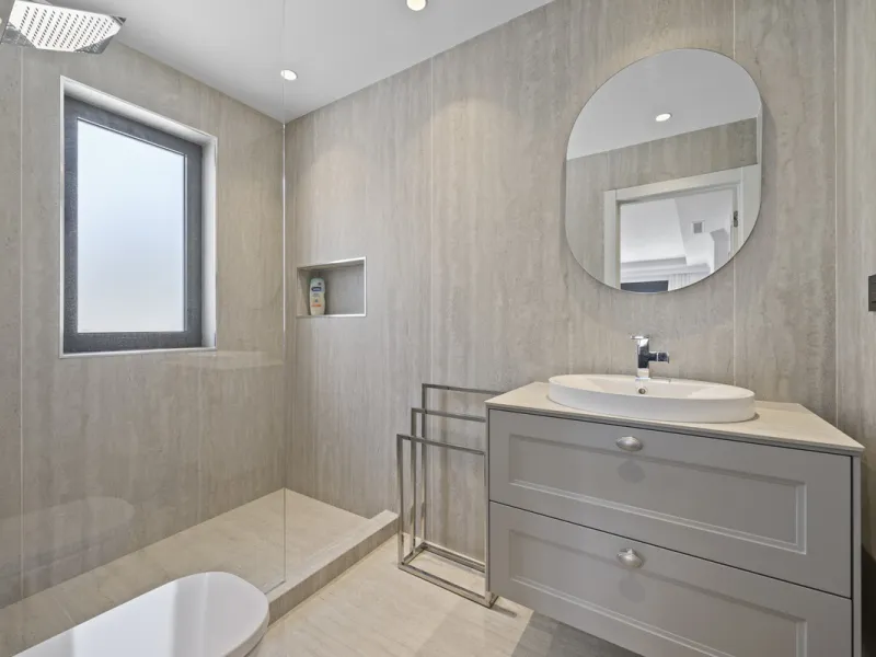Discover this exceptional southwest-facing villa, a stunning blend of contemporary elegance and modern comfort. Recently refurbished with top-quality materials, this exquisite home boasts a sleek design that perfectly complements its surroundings. Located
