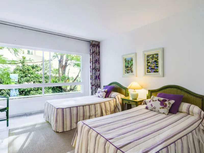 Located in the sought-after Torre Real urbanization, within the distinguished Atenea II building, this refined first-floor apartment offers a serene and comfortable lifestyle just minutes from the heart of Marbella.